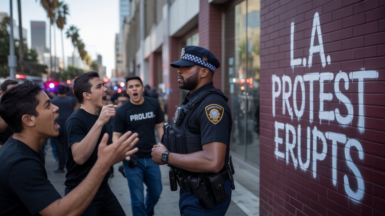 Racial Slurs Mar Los Angeles Protest, Exposing Divisions and Calls for Unity